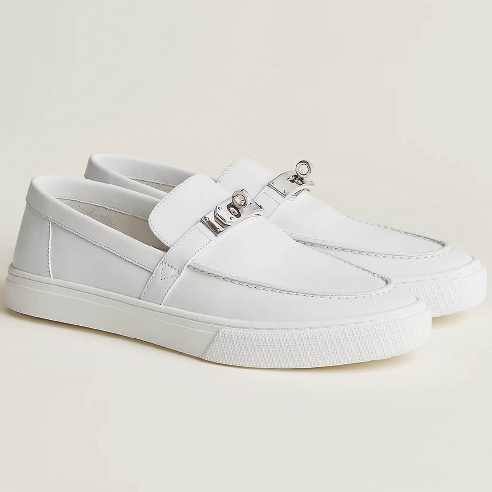 Hermes Game Slip On Sneakers Loafers 42.5 /9.5 - Picture 3 of 16